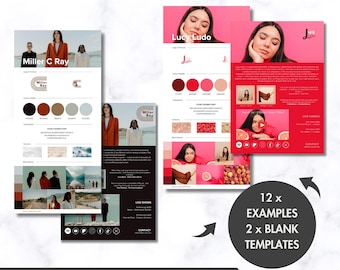 Music Artist EPK One Sheet + Brand Board Bundle – Canva Templates (Digital Download)
