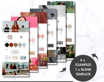Music Artist Brand Board | Canva Template (Digital Download)