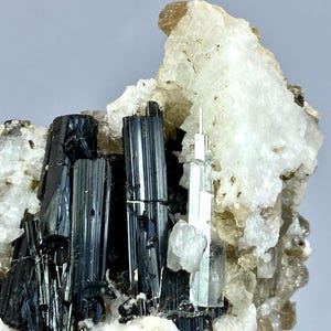 226 Carat Rare Tourmaline With Aquamarine, Quartz, Feldspar And Mica Terminated Crystal Natural Healing Stone Mineral Specimen From Pakistan