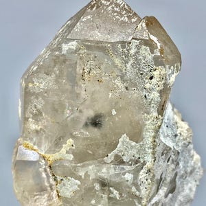 204 Carat Terminated Quartz with Topaz Crystal: Pakistan Healing Minerals