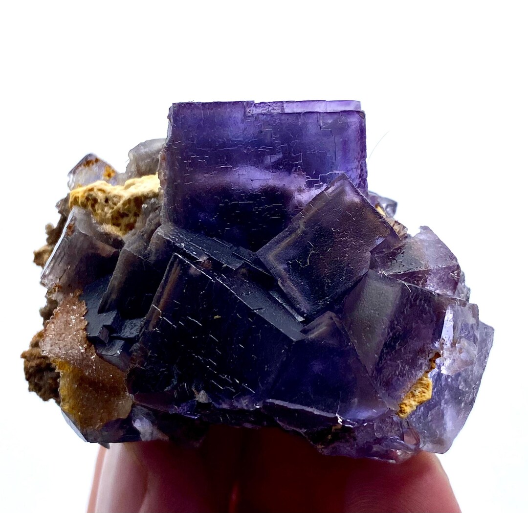 Cubic Fluorite & Calcite Specimen: 84 Gram Healing Crystal, Pakistan - Etsy