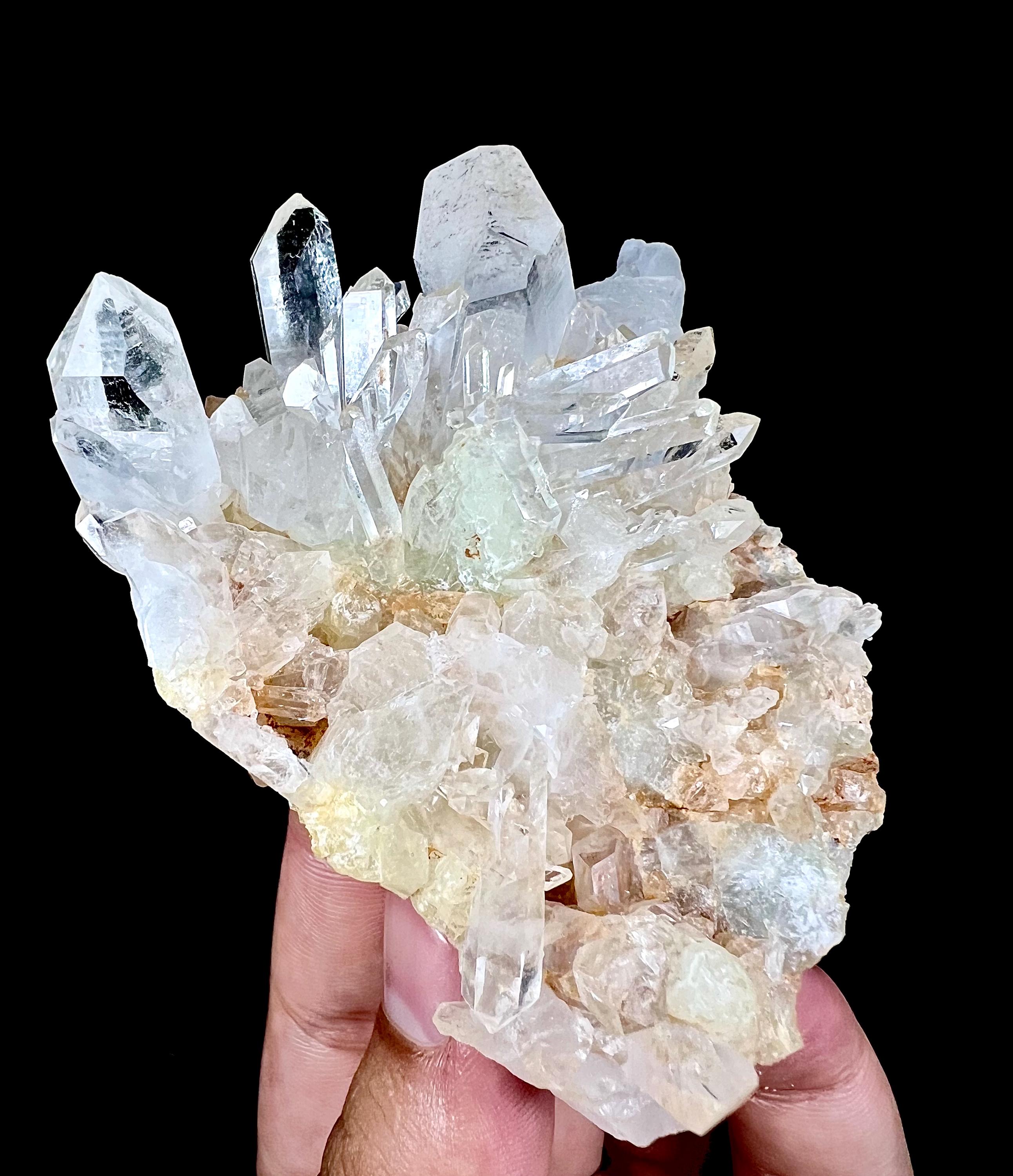美結晶 水晶 クラスター 原石 鉱物 鉱物標本 天然石 パキスタン産 極美