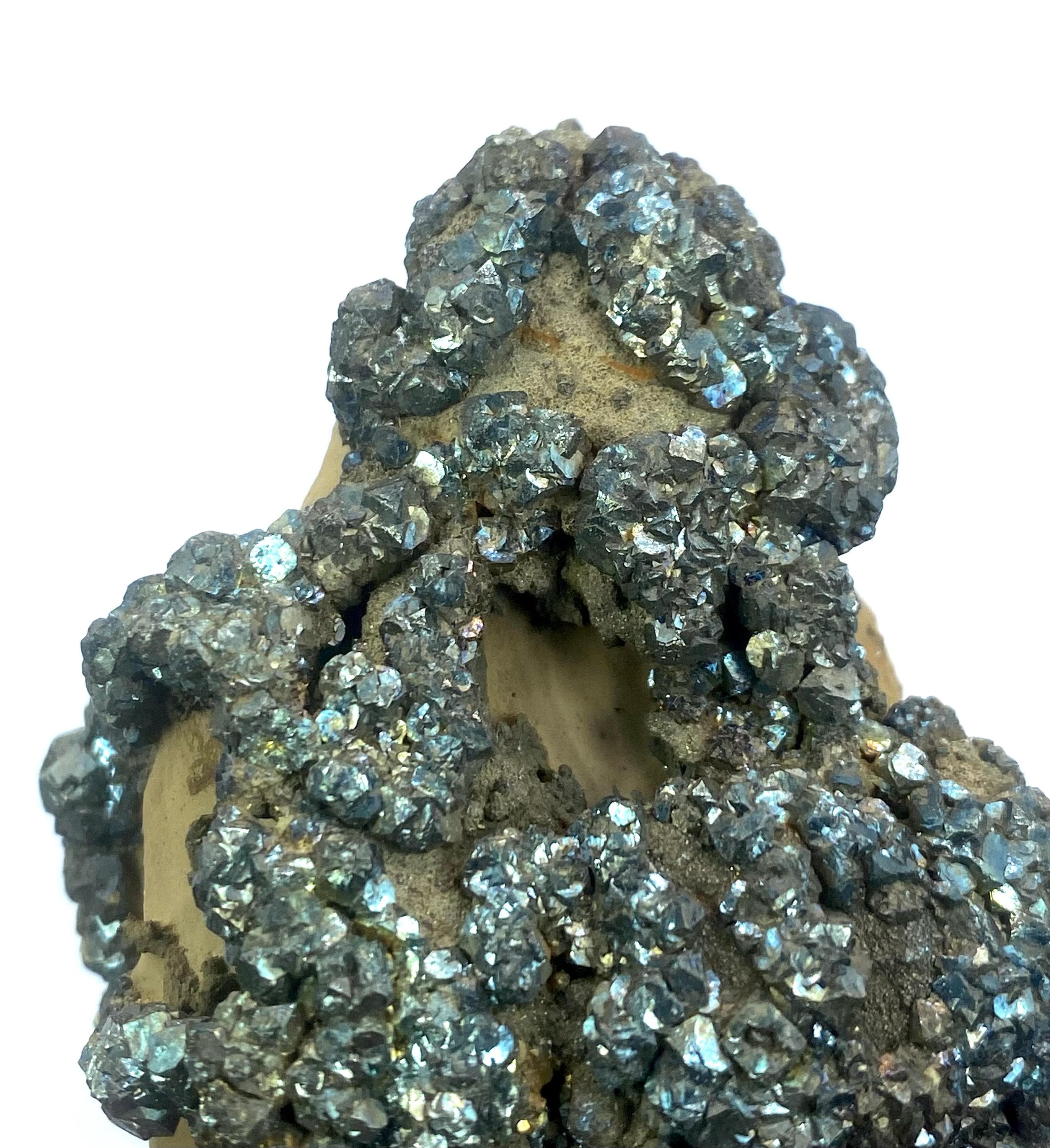 ドゥルージー黄鉄鉱クラスター：129グラムの原石鉱物標本 - Etsy 日本