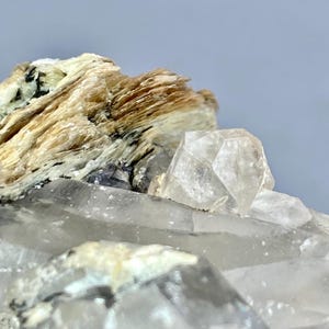 Terminated Quartz with Topaz and Feldspar: Rare Crystal Specimen, Pakistan
