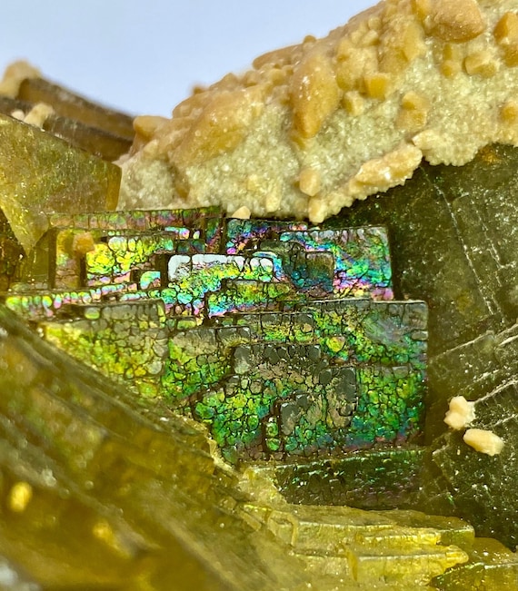 758 Gram Natural Terminated Iridescent Fluorite With Calcite Crystal Raw Celestial Fluorite Healing Stone Mineral Specimen From Pakistan