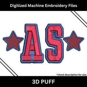Margate All Star 3D Puff Embroidery Design | Digital Download