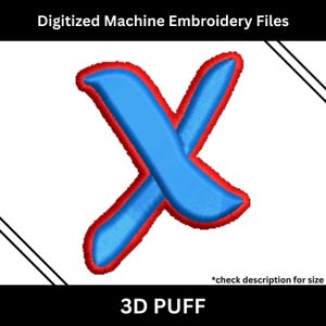 Xtreme 3D Puff Embroidery Design | Machine Embroidery Files | Instant Download