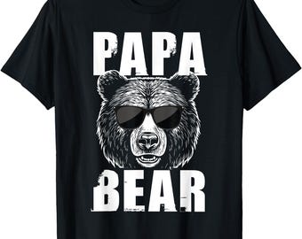 Papá Oso para el Día del Padre, PNG, Perro Divertido para el Día del Padre, Papá Divertido, PNG, Regalo para Papá, Camiseta para Papá