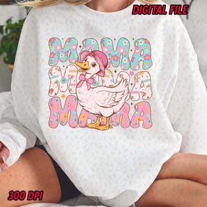 Mothers Day PNG Floral Mama Goose png, Mother Day PNG, Gift For Mama, Mothers Day PNG, Mama Sublimation png, Spring png, Digital Download