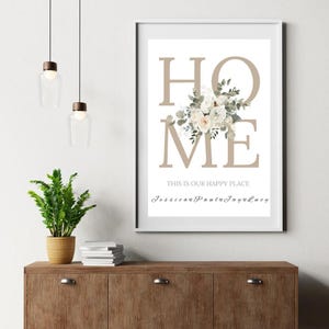 Personalised home print – Custom New Home Decor