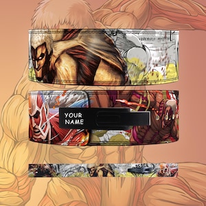 Attack On Titan Anime Powerlifting Lever Belt | Anime weightlifting Belt | AOT lever lifting belt | anime gym belt | | Lifting Lever Belt