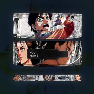 Attack On Titan Anime Powerlifting Lever Belt | Anime weightlifting Belt | AOT lever lifting belt | anime gym belt | | Lifting Lever Belt