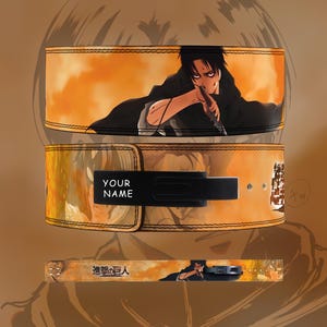Attack On Titan Anime Powerlifting Lever Belt | Anime weightlifting Belt | AOT lever lifting belt | anime gym belt | | Lifting Lever Belt