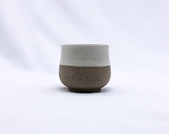 Bianca Tazza Handmade Ceramic Smoked Grey Stoneware Short Cup