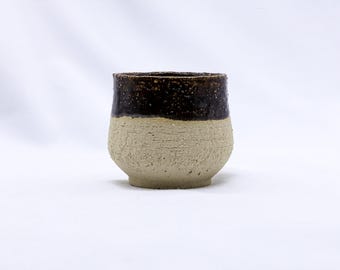 Bruno Tazza Handmade Ceramic Milled Stoneware Cappucino Mug