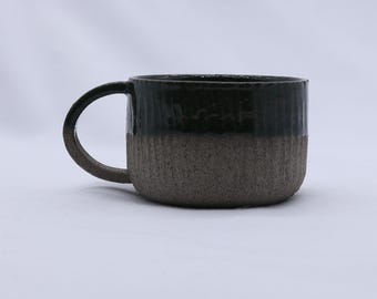 Bluverde Arte Handmade Ceramic Smoked Grey Stoneware Mug