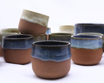 Handmade Ceramic Mug | Espresso Cup | Stoneware Mug | 3.5 oz Ceramic Cup | Mini Mug | Cortado Cup | Hand Thrown | Rustic Pottery
