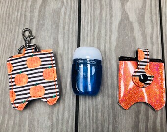 Pumpkin Themed Hand Sanitizer Holder { Sanitizer Included - Ready to Ship }