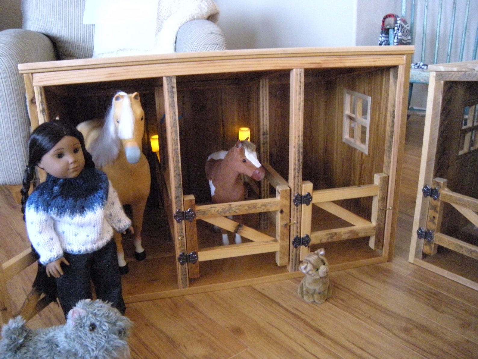 Horse Barn & Stable Set for American Girl Doll Etsy