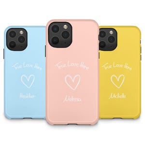 Personalized Mom Gift iPhone Case, Custom Name Mother&#39;s Day Gift, True Love Here Phonecase, Birthday Present for Mum, iPhone 12 13 14 15 16