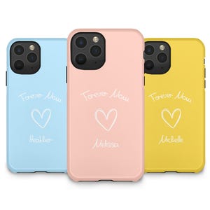 Personalized Mom Gift iPhone Case, Custom Name Mother&#39;s Day Gift, Forever Mom Phonecase, Birthday Present for Mum, iPhone 11 12 13 14 15 16