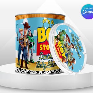 ahoy its a boy Baby Shower Toy Story Birthday Pringle Label Buzz Lightyear Toy Story Favors Cowboy Baby Shower Party Toy Story Printable TS5