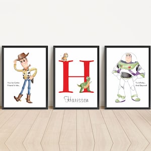 3 Toy Story Wall Art Kids Toy Story Wall Art Woody Poster Toy Story Printable Toy Story Nursery Wallart Toy Story Digital Buzz Lightyear TD1