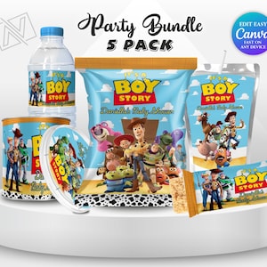 ahoy its a boy Baby Shower Toy Story Birthday Bundle Buzz Lightyear Toy Story Favors Labels Cowboy Baby Shower Party Toy Story Printable TS5