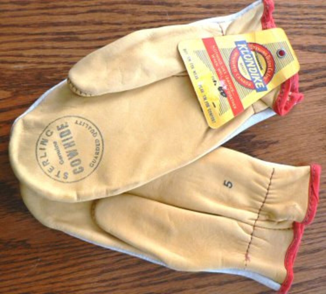 Vintage Western Wear WESTERN Wear COWHIDE Mitts Gloves - Etsy