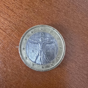 1 Euro Da Vinci Coin 2002 Unique Collection