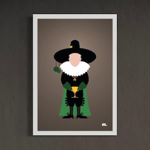 Minimalist Poster - Louis de Funès - Portrait - The Delusions of Grandeur