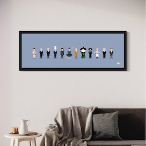 Poster Minimaliste - Louis de Funès - Panorama - Evolution