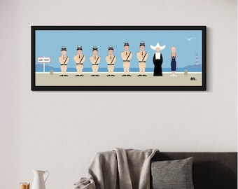 Affiche Film Le Gendarme De St Tropez - 57 X 80 Cm, Neuf, Reproduction Qualité Affiche Vintage
