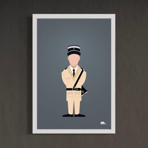 Minimalist Poster - Louis de Funès - Portrait - The Gendarme of Saint-Tropez