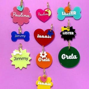 SMALL Custom Pet ID Tag Dog or Cat 1 inch