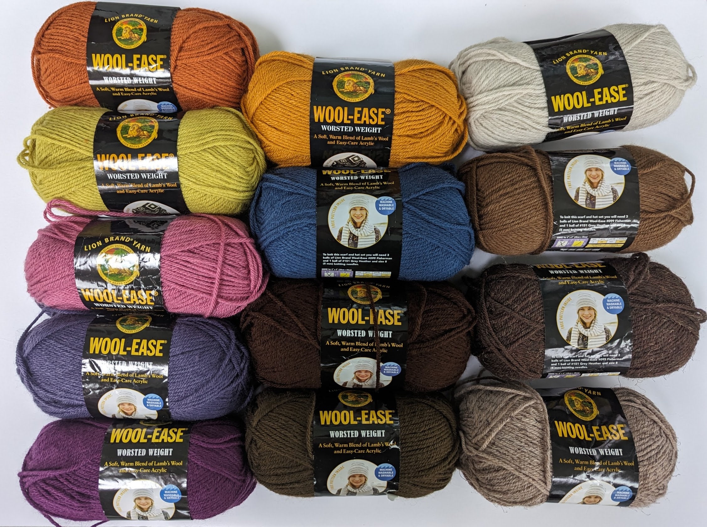 Lion Brand Wool Ease Worsted Weight Yarn DISCONTINUED COLORS 