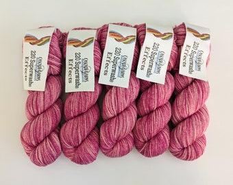 Cascade 220 Superwash Effects yarn, Pinks (Color #8) DISCONTINUED color