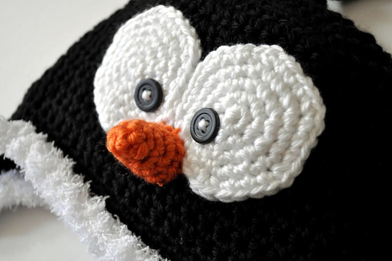 PDF PATTERN Crochet Penguin Birdy Hat | Etsy