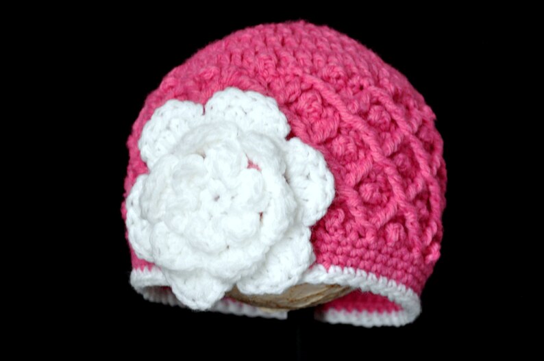 PDF PATTERN Crochet Diamond Lattice Hat image 3