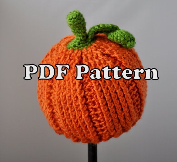 PDF PATTERN Crochet Little Pumpkin Hat 
