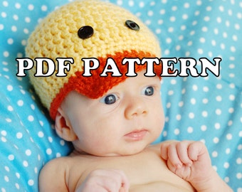 PDF PATTERN - Darling Duckie Crochet Hat