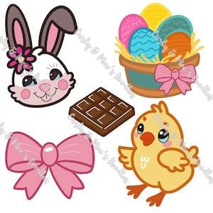 Easter Clip Art Doodle Bundle | Easter Bunny, Eggs, Spring, PNG & Printable Digital Download | Easter Decorations, Craft Files and Projects