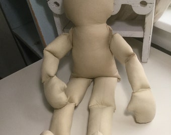 NDT Doek Therapie Poppenlichaam Peuter Gewricht flexibel lichtbruin 63 cm van katiesdolls