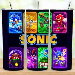 Hedgehog Characters Tumbler Wrap Designs, Speedster 20oz Tumbler Design, Hero Video Game Tumbler Wrap, 20 oz Tumbler Wrap PNG File