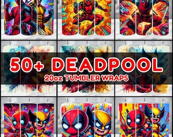 Paquete de envoltorios para vasos con más de 50 personajes de dibujos animados