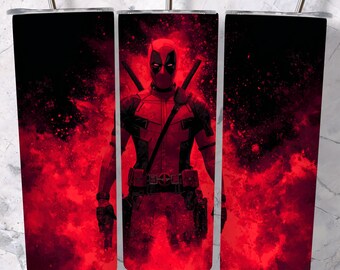 Envoltorio para vaso de superhéroe: Diseño de sublimación de 20 oz (descarga digital)