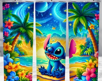 漫画キャラクタービーチタンブラーラップ：20オンススキニータンブラー（デジタルダウンロード）