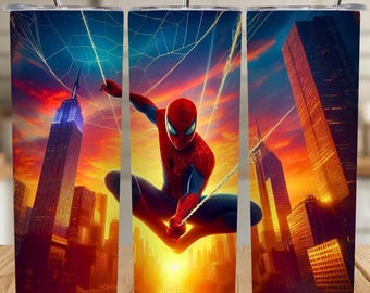 Action Hero Tumbler Wrap: 90s Cartoon PNG (Digital Download)