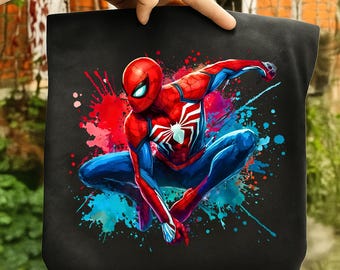 Watercolor Spiderman PNG, Superhero Clipart (Digital Download)