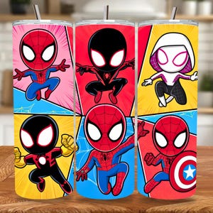 action hero tumbler, comic book tumbler, hero design wrap, superhero tumbler, popular design wrap, superhero red blue, trendy tumbler wrap, 20oz tumbler wrap, best hero design, skinny tumbler wrap, sublimation design, the unified studio, vintage comic strip